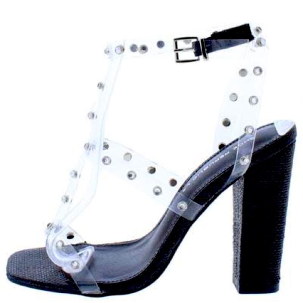 Clear & Black Women’s Heels